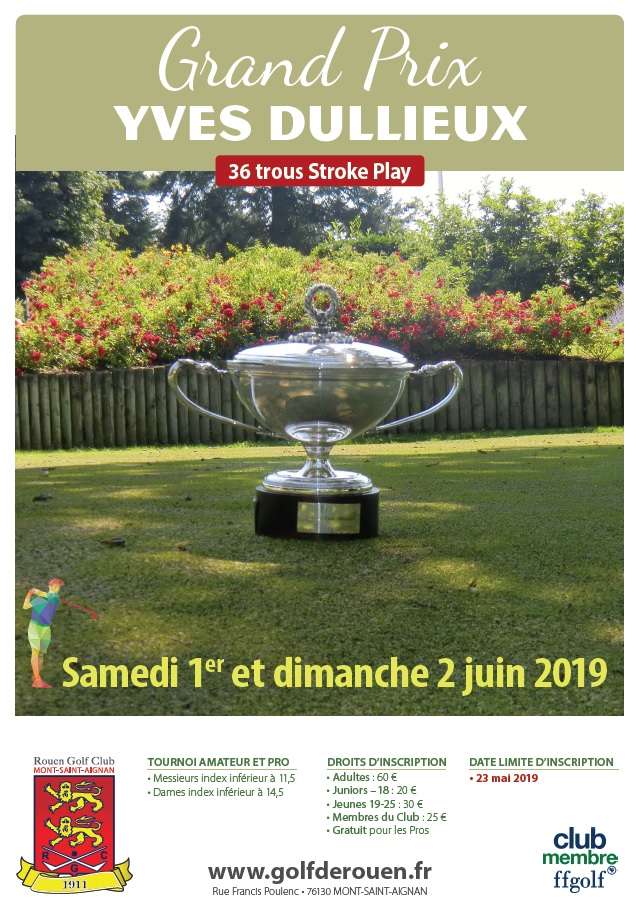 Grand Prix Yves Dullieux 1er & 2 juin 2019 : inscriptions ouvertes !